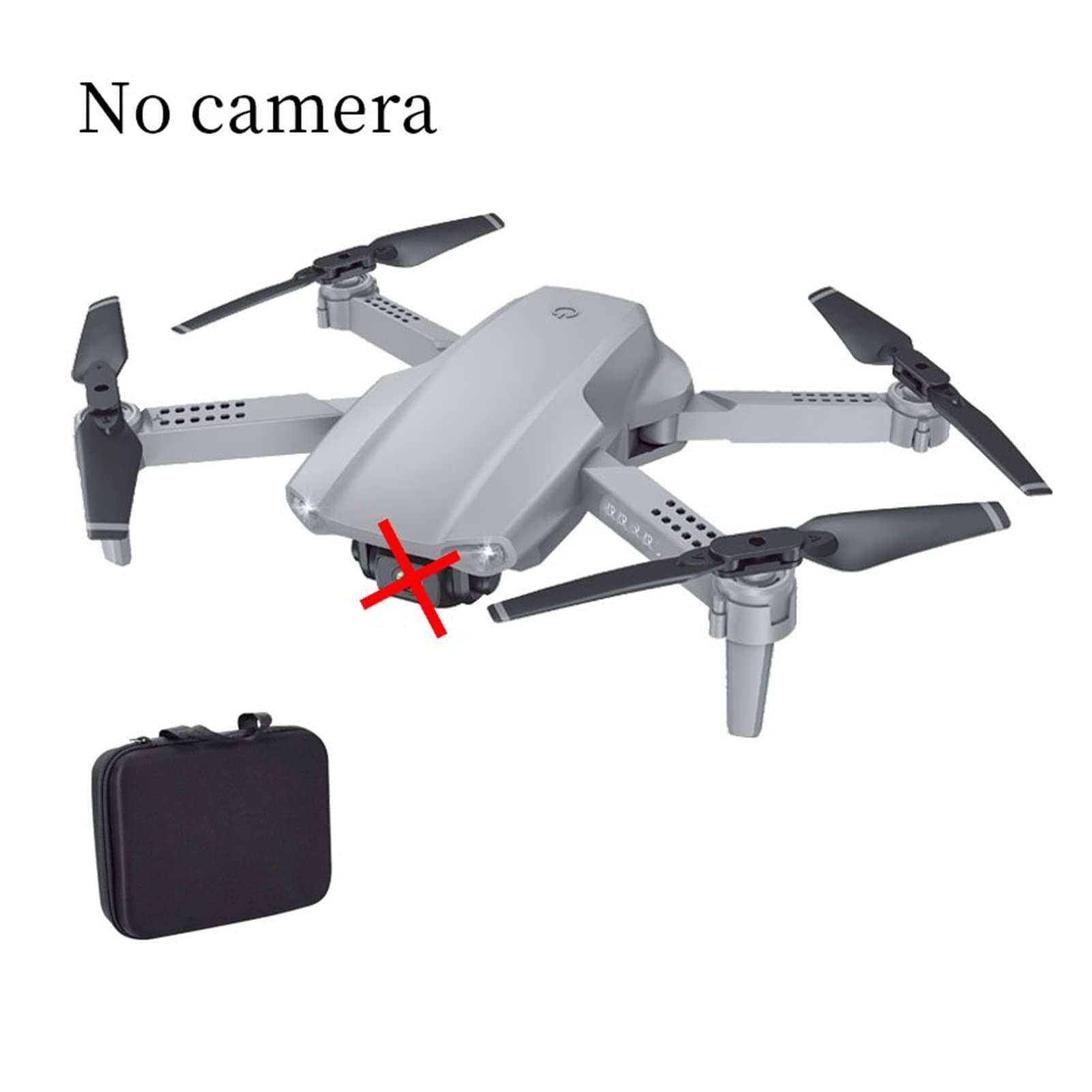 Drone Mini Drone 4K Podwójna kamera WiFi Helikopter powietrzny Wysokość ciśnienia powietrza Utrzymanie składanej zabawki drona Quadcopter (Kolor: Brak kamery Szary rozmiar: 1) (Brak szarej kamery 1)