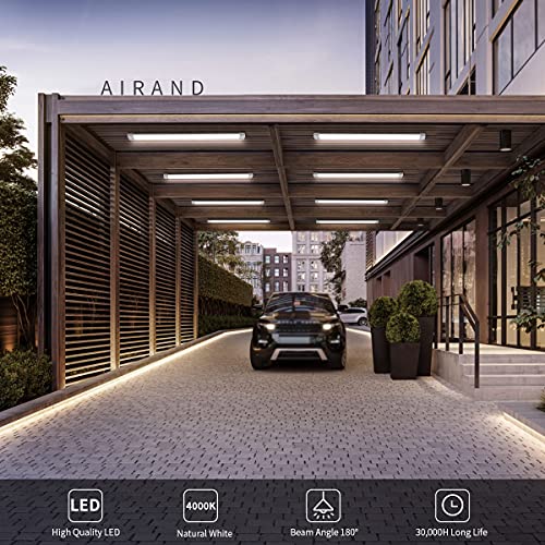 LED Tube Light, Airand 120CM 36W LED IP66 Luminaire Atelier Lumière 4000K Plafonnier Étanche Blanc Naturel Tube LED Tube Pour Garage Bureau Supermarché Cave Atelier Département Salle De Bains Cuisine - Image 5