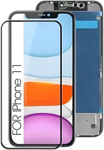 LCD Screen Replacement for iPhone 11 6.1 inch, Display & 3D Touch Full Assembly & Digitizer Compatible with iPhone 11 (A2111, A2223, A2221) with Screen Protector (OLED)