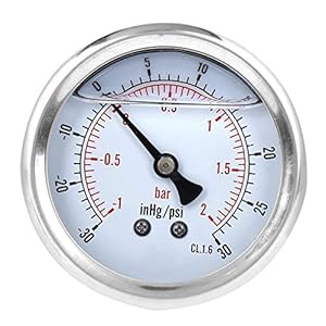 Walfront Ölgefülltes Vakuum Manometer 1-2bar Y60