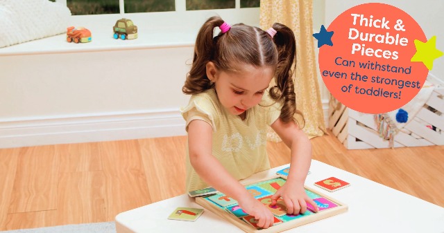 Amazon.com: B. toys Wooden Puzzles, Puzzle Pals Magnetic Alphabet Amazon.com: B. toys Wooden Puzzles, Puzzle Pals Magnetic Alphabet