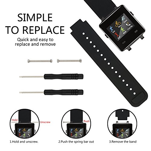 For Garmin Vivoactive Bands/Garmin Approach S2 S4 Bands Silicone Replacement Smart Wrist Watch Accessory Band Strap For Garmin Vivoactive, One Size #TOP2