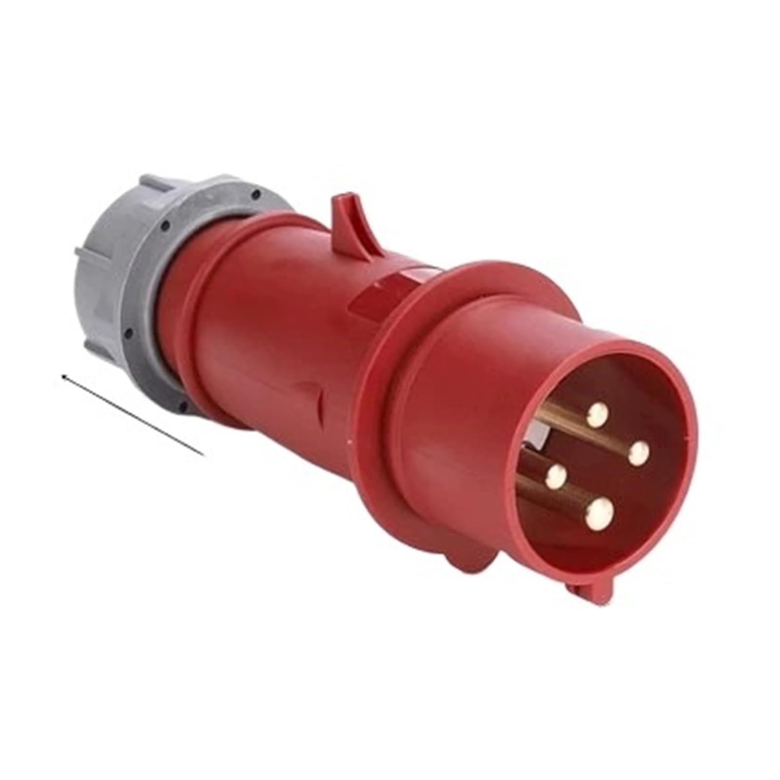 Conectores de enchufe industrial impermeables con diseño de superficie y núcleo de 3 a 5 orificios