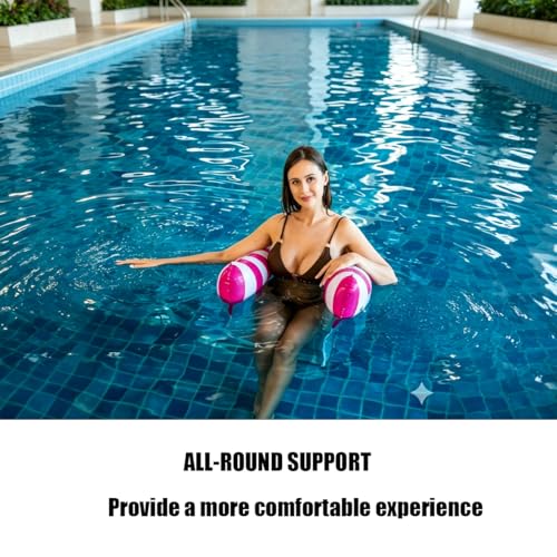 4 Hamacs de Piscine Gonflables Pliables 4-en-1 avec Pompe - 4