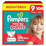 Pampers Baby-Dry Pants Größe 9, 108 Stück, 19kg+