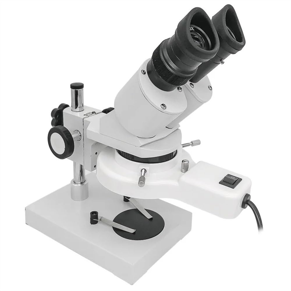 Accessori per microscopio da laboratorio Microscopio stereo 20X 40X con strumento di riparazione for saldatura industriale illuminato for telefono cellulare, orologio, orologio, riparazione PCB