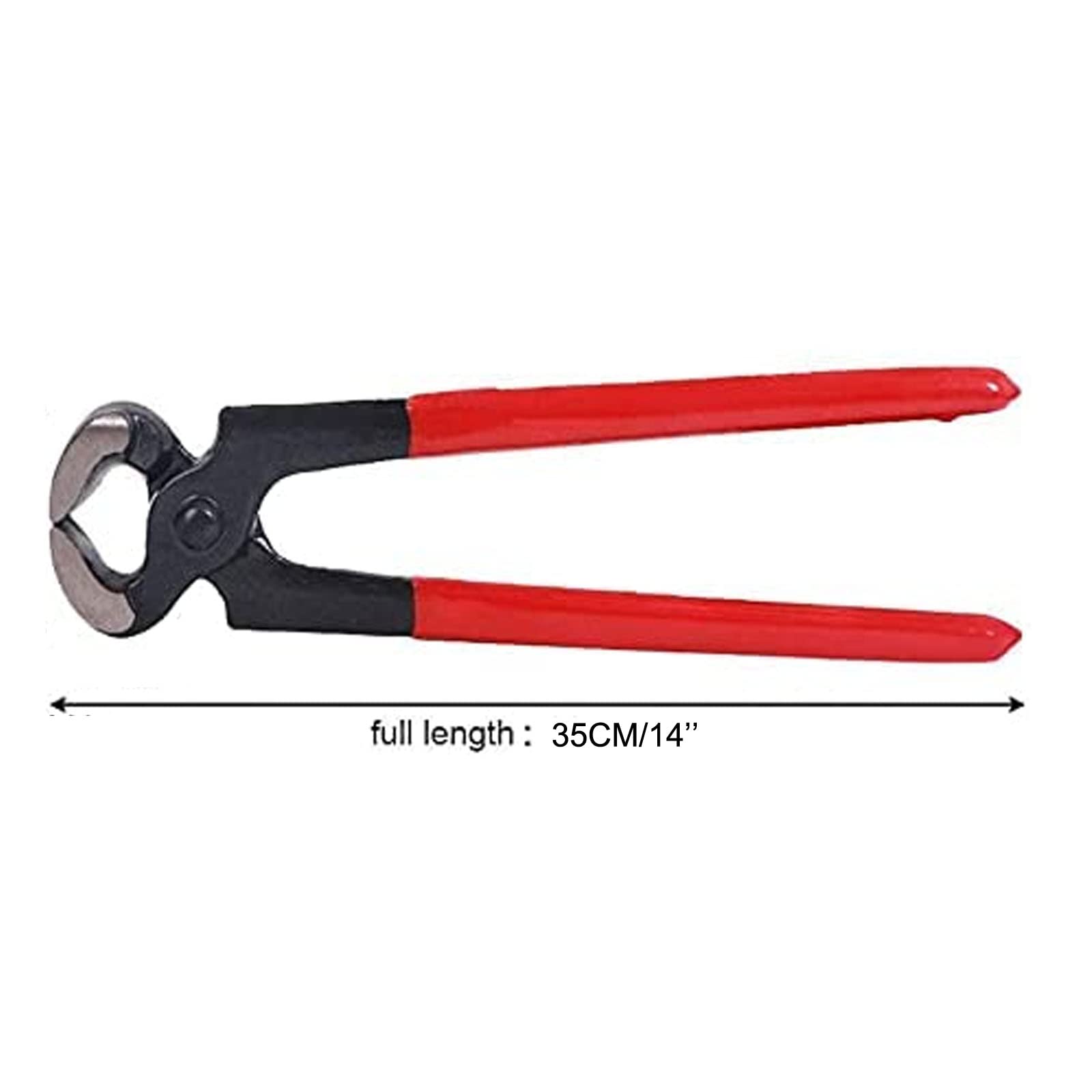 14'' Tronchesino per Zoccoli da Maniscalco per Cavalli, Kit di Utensili per Pinze A Ferro di Cavallo con Materiale in Acciaio al Carbonio, Impugnatura in Gomma Antiscivol,