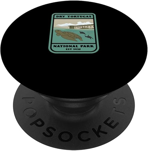 Dry Tortugas National Park Vintage Style Badge PopSockets Swappable PopGrip