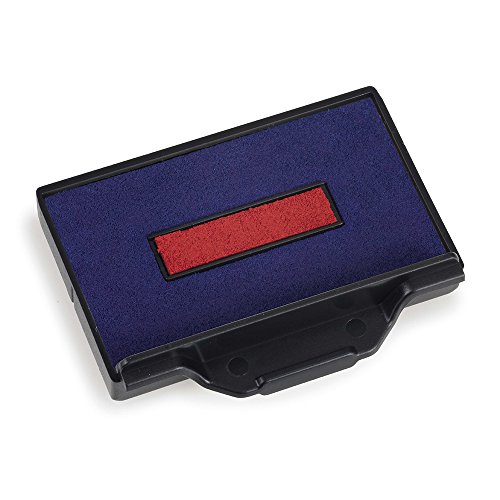 Cassette d'encrage bicolore Trodat 6/53/2 recharge tampon bleu et rouge