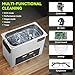 MNTNCO 6L Commercial Ultrasonic Cleaner, ECO Mode, Heating, Degas Mode, ECO Energy-Saving Ultrasonic Cleaning Machine Excellent for Labs,Carburetor,Jewelry,Dentures,Automotive & Industrial Parts.