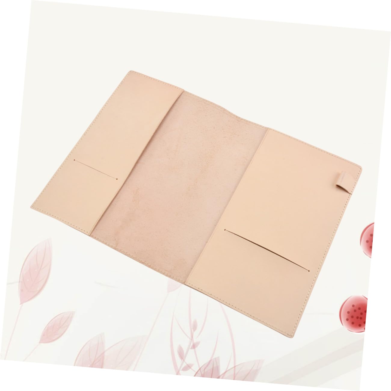 Funda de Cuero para Cuaderno A6 Soporte para Bolígrafo y Ranuras, Cubierta Protectora para Oficina y Papelería, Estilo Vintage
