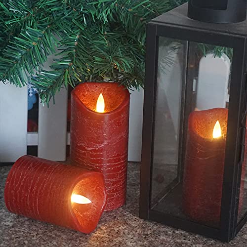 Qidol W2019R707S1F-XR Real Wax Battery Operated Flameless Pillar Candles thumb #3