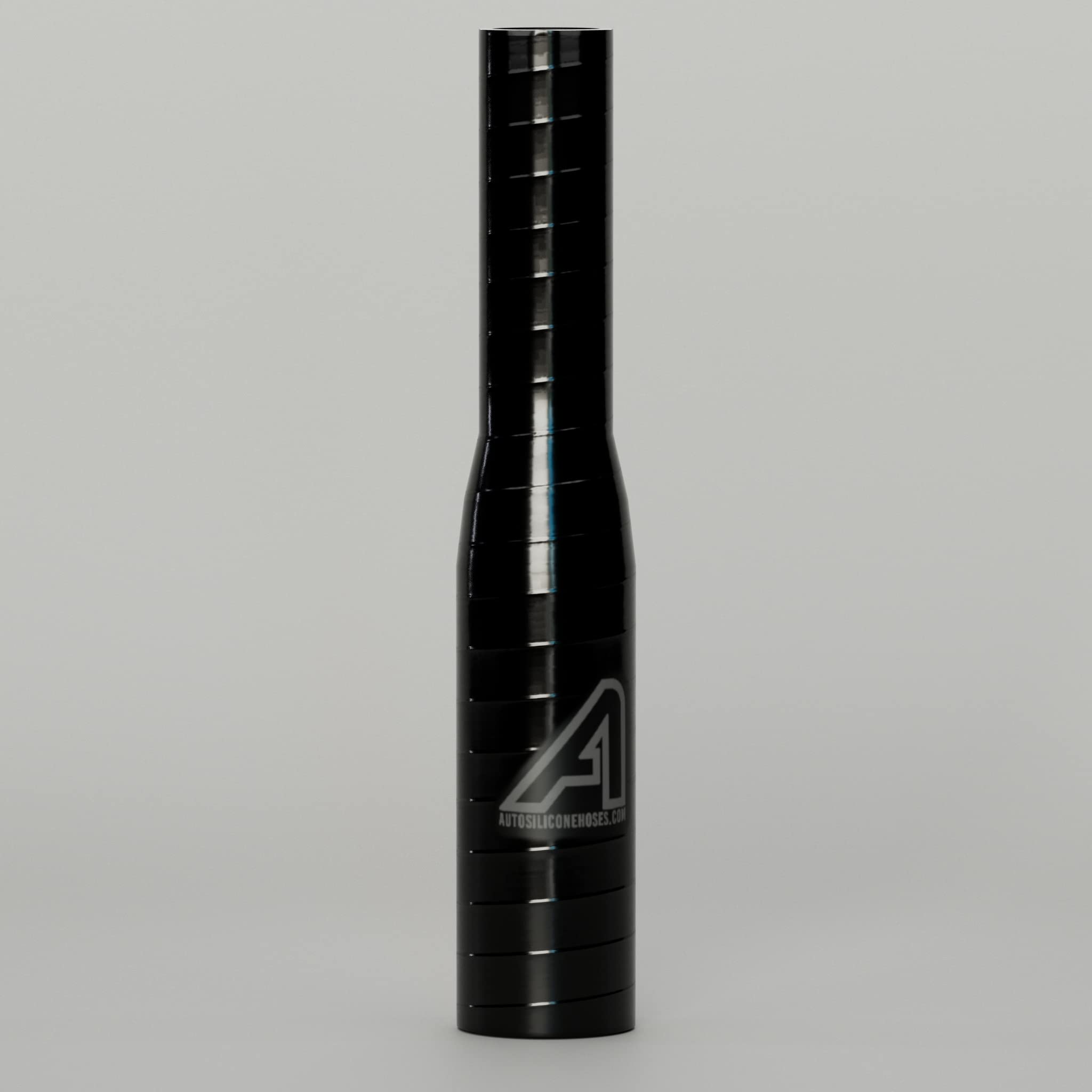 12mm > 8mm Silicone Hose Straight Reducer Black — view 2