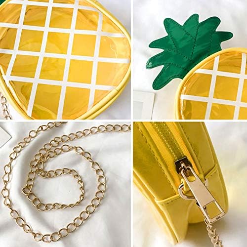 ナーコ  20袋♪ Goodbag Women Transparent Pineapple Purse Chain Small