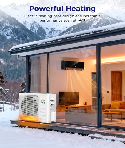 Image of Mini Split Ac /Heating System - 12000 BTU Mini Split Air Conditioner with Heat Pump Wifi Enabled Inverter, 20 SEER2 115V Energy Efficient Precharged DIY Split Ac Unit Up to 750 Sq.Ft