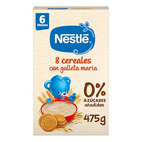 Nestlé Mingau 8 cereais com bolacha, sem adição de açúcares, a partir dos 6 meses, 475 g