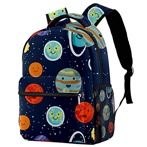 Sac à dos école primaire imprimé planète univers pour fille et garçon