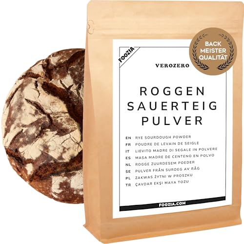 Roggensauerteig Pulver Sauerteigpulver Roggensauerteig Getrocknet in Bäcker Qualität aus Deutschland 500g von Foozia
