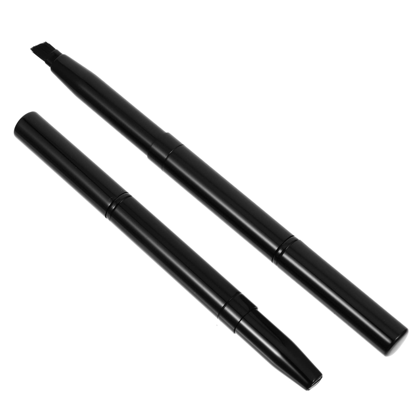 Angoily 2pcs Professional Eyebrow Brush Portable Double-ended Angled Brow Brush Made of Safe for Cleaning for Daily Makeup
