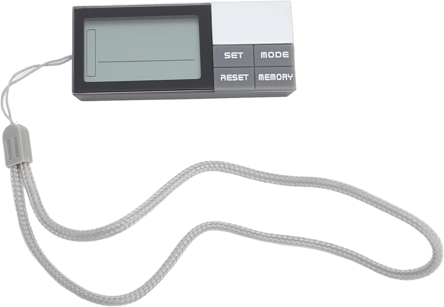 Pedometer Mini Digital LCD Step Counter, Power Saving 3D Pedometer for Anytime Anywhere Use, CR2032 Button Battery
