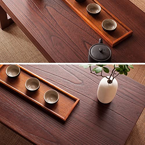 Table basse en bois compacte marron pour travailler et manger dans son salon