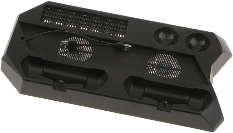 Multifunction Cooling Fan Cooler Stand W/Dual Charging Station for PS4 Pro