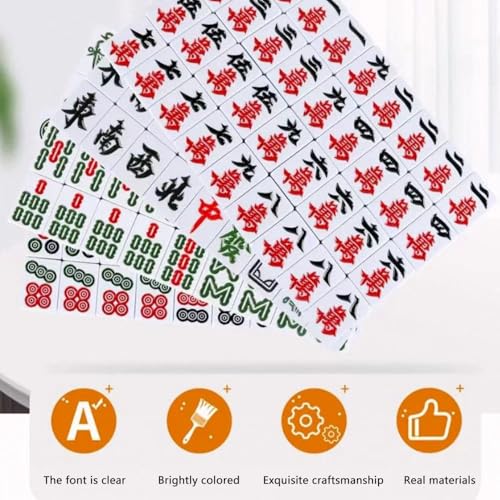 Accesorios para mesa de Mahjong automática: 144 fichas miniatura 3