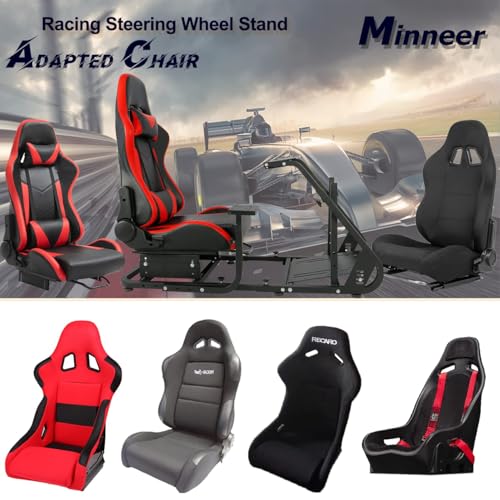 Minneer SIM RACING COCKPIT 37H Adapt Tv Stand Racing Simulator Cockpit Fit For G29/G920/G923/T248/T300/Ts/Tx Racing Wheel thumb #4