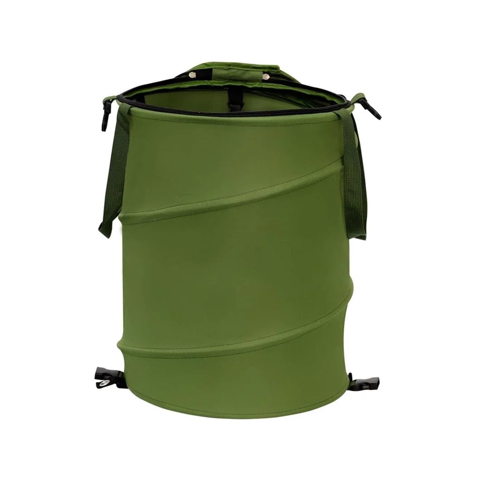 Garden Waste Bags Collapsible Pop Up Trash Can Camping Reusable 600D Oxford Cloth Outdoor Recycling Bin Yard Waste Bag with Clip