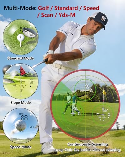 Golf Rangefinder with Slope and Vibration