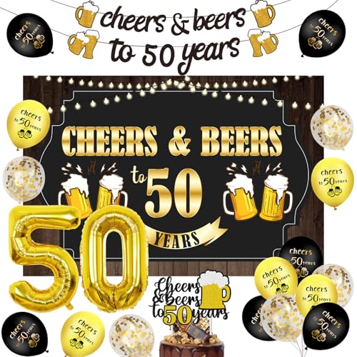 Bannière sur le thème de la bière pour soirée anniversaire entre amis