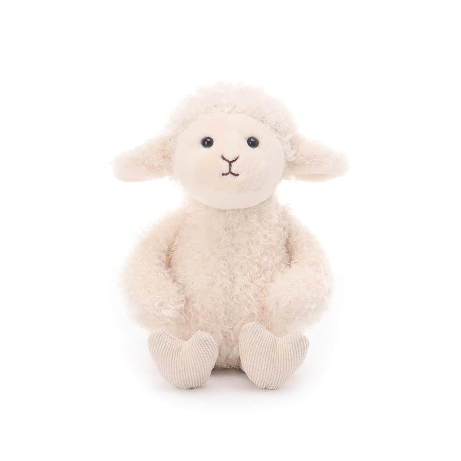 Apricot Lamb Innocent Lamb Sheep Plushies Stuffed Animals for Baby Girl and Boy, Soft Cute Plush Toys for Kids, 7 Inches