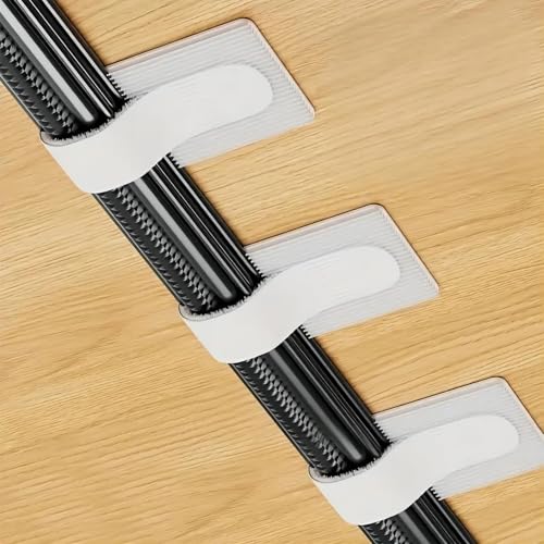 Pack of 30 Reusable Nylon Cable Management Clips for Home Office Kitchen School White