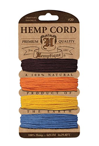 Hemptique H20-CF Hemp Cord Card 20-Camp Fire
