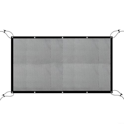 Hoppipola Filet de protection pour animal domestique 116 x 76 cm, filet noir en maille filet pour séparation de siège pour chien, grille de sécurité avec crochets élastiques
