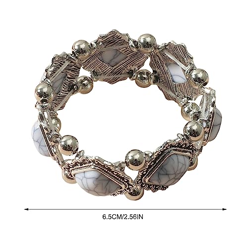 Bracelet jonc câble acier inoxydable ajustable avec charm cœur - 4
