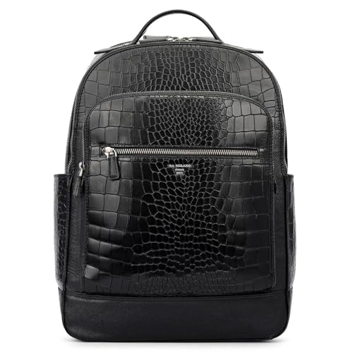 Image of Da Milano Premium Leather Backpack for Men - Fits Upto 14 inch Laptop (RCB-10002C)