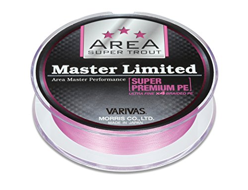 VARIVAS(バリバス) PEライン スーパートラウトエリア マスターリミテッド スーパープレミアム PE 75m 0.3号 7lb トーナメントピンク 1枚目