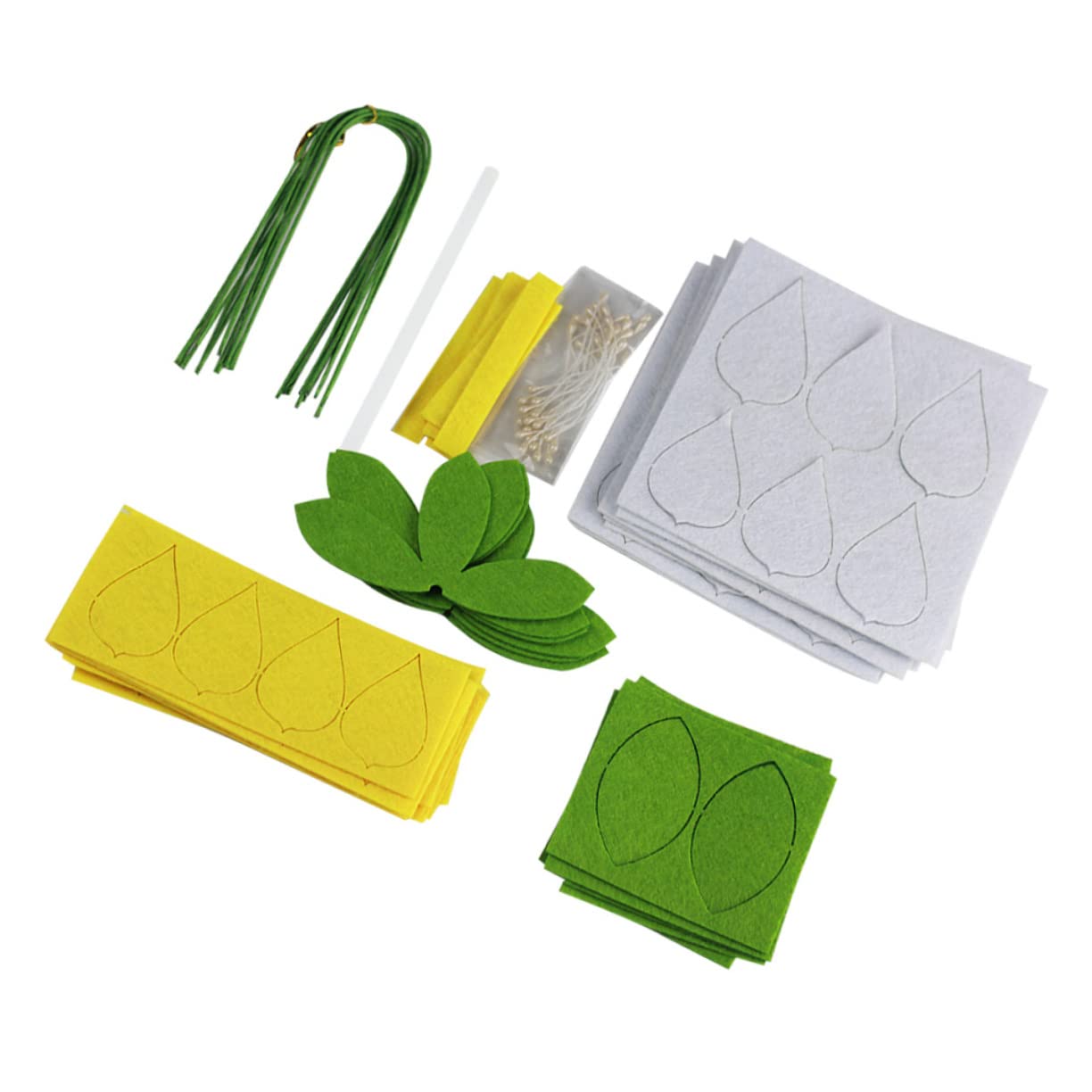 ULDIGI Fluffy Felt Fabric Sheets DIY Non-Woven Bouquet Craft Kit for Handwork Material