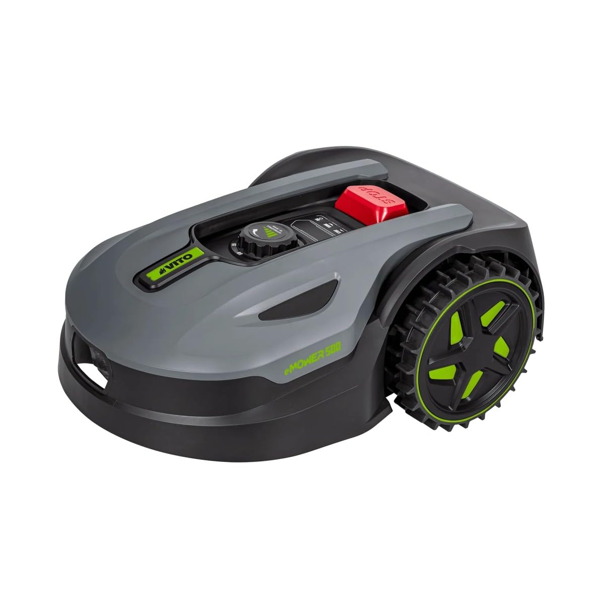 VITO - Robot Tondeuse Connecté EMOWER500 pour Jardin 500m² Max 20V 2.5Ah - Moteur Brushless — vue 2