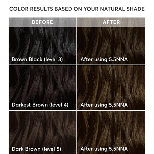 Image of Madison Reed Radiant Hair Color Kit - 100% Gray Coverage for Resistant Grays, 5.5NNN Dark Brown with Warm Golden Tones (Modena Brown) | PPD-Free & Ammonia-Free, 1 Pack