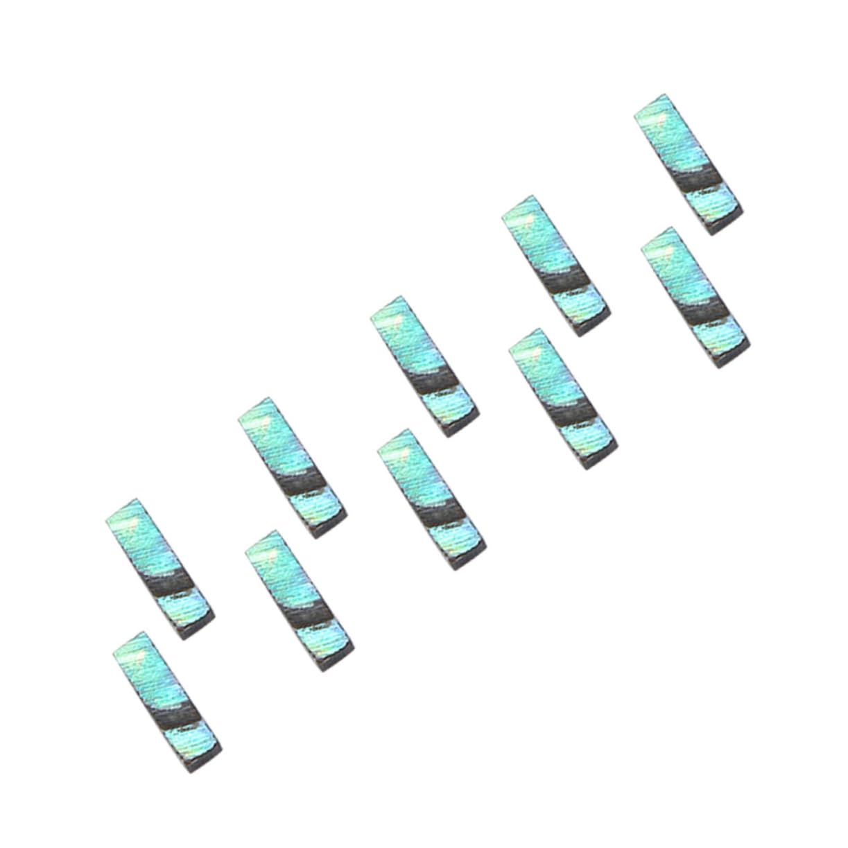 Totority 10pcs Guitar Fretboard Position Markers Abalone Shell Guitar Fret Stickers for Diy Decor