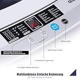 GOPLUS Waschmaschine Vollautomat 4,5 KG, Waschvollautomat mit Schleuder, 10 Programme, LED Dispaly, inkl. Ablaufpumpe, Toplader Waschmaschine ideal für Apartments und Wohnmobile, 50 x 50 x 85 cm