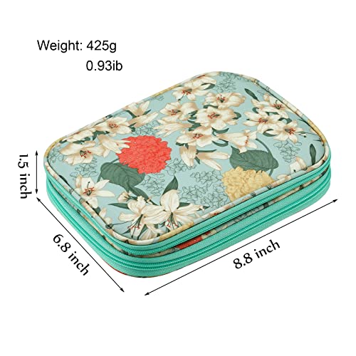 Image of KOKNIT 18 Pairs Bamboo Circular Knitting Needles Set, Including 31 inch Long Lightweight Knitting Needles(2mm-10mm), 43pcs Knitting Tools and Elegant Storage Case