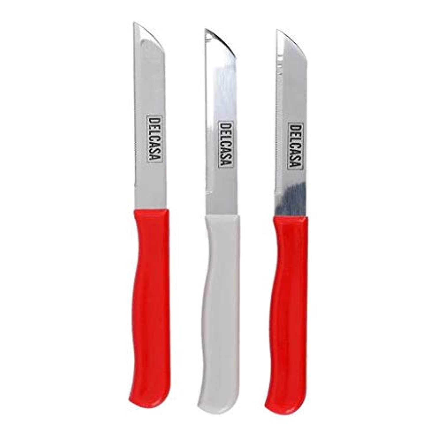 Delcasa 3Piece Set Paring Knife, Multi-Colour, Dc1759