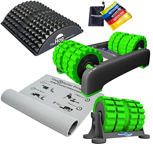 Recovery Bundle: BackBaller, MuscleBaller, The Hog - Back Stretcher and Mat with our all-in Recovery Bundle. Deep Tissue Muscle Massage - Trigger Point Muscles Therapy