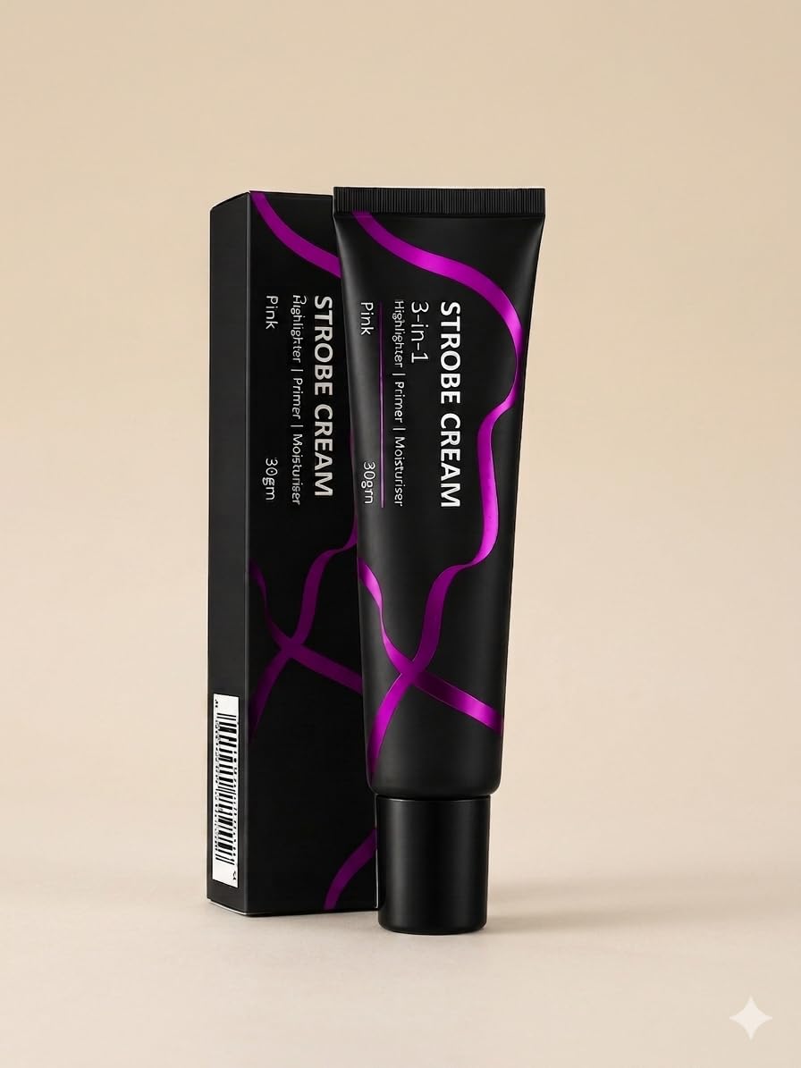 Combo of Strobe Cream, Pack of 2, Pink and Gold 30g Each, Illuminating Makeup Primer and Highlighter-picture-27