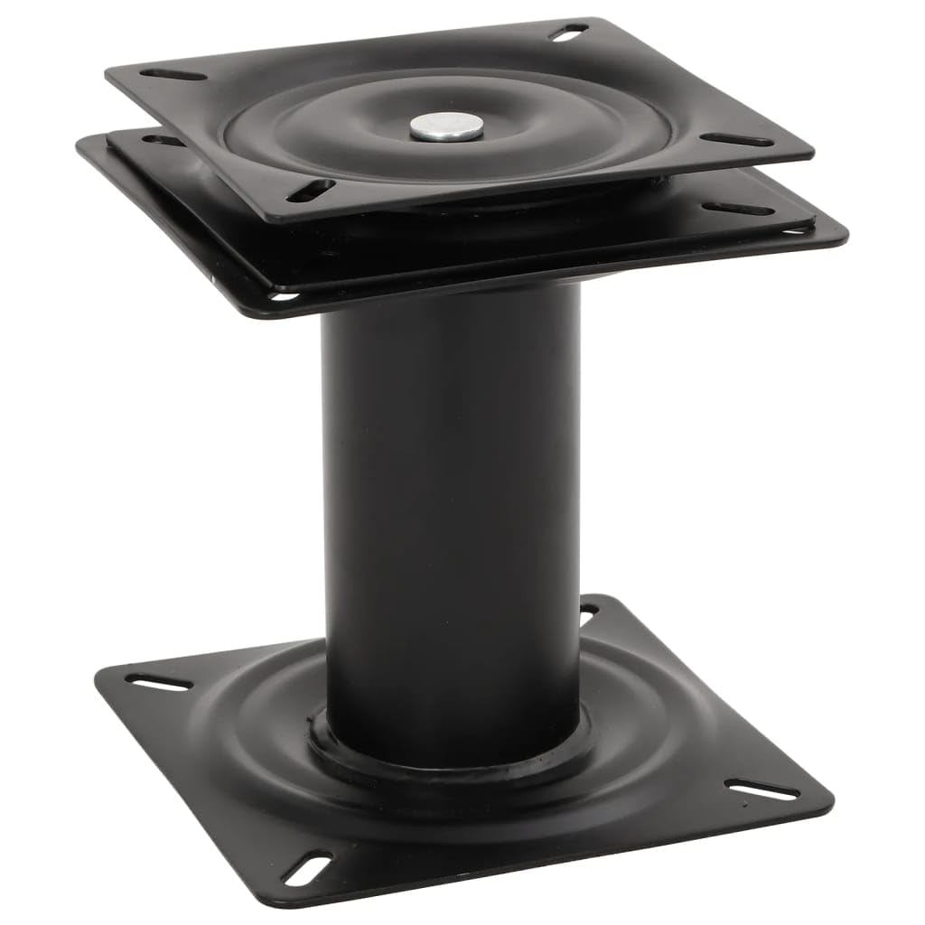 vidaXL Pedestal de Asiento de Barco con Asiento Giratorio 360° Acero, Base para Silla de Barco, Base de Pedestal de Barco, Pedestal para Asiento de Bote