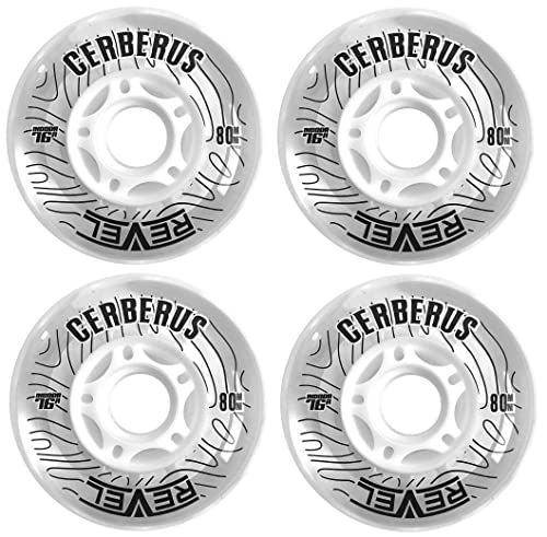 Image of Alkali Revel Clear Indoor Soft 76A Roller Inline Hockey Wheels