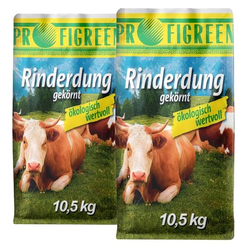 Rinderdung gekörnt 21 kg (2x10,5 kg) Mist Kuhmist Dünger